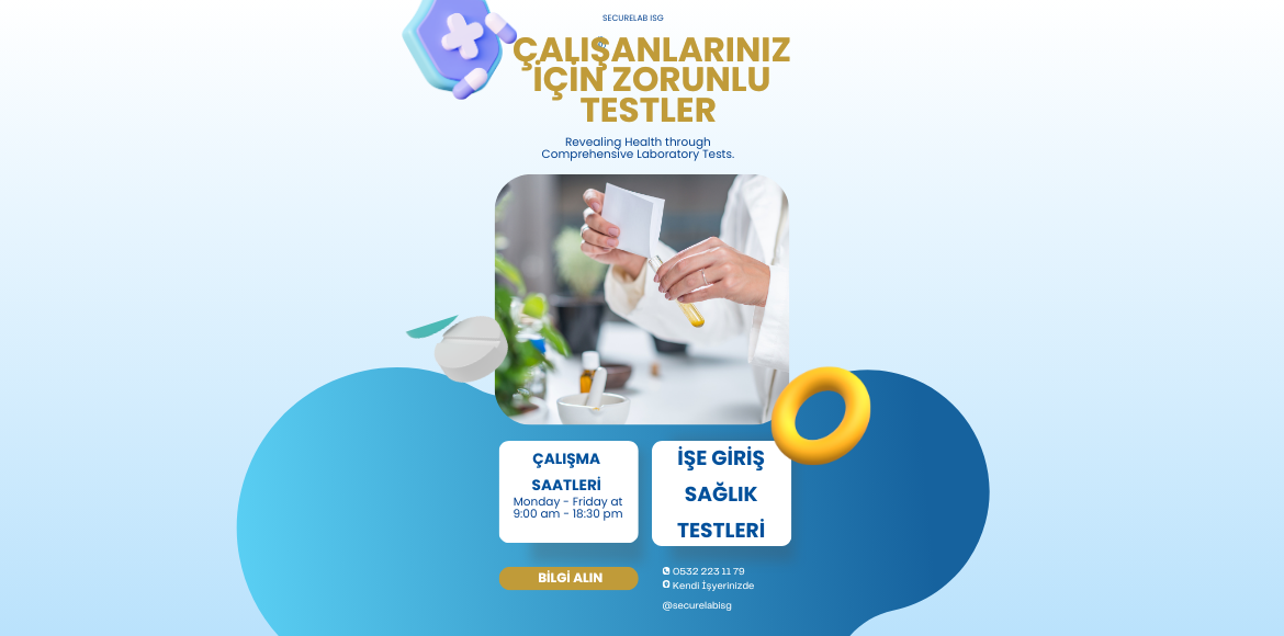 #İşeGirişSağlıkTestleri #SağlıkTesti #İşYeriSağlığı #ÇalışanSağlığı #İşyeriHekimliği #SağlıkKontrolleri #İSG #İşSağlığıVeGüvenliği #SağlıkTaraması #İşSağlığı
